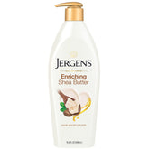 Jergens Shea Butter Lotion bottle showcasing rich hydration for dry skin