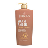 Locion Jergens Shea Fusion Ambar Calido en frasco con hidratacion de 24 horas