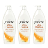 Jergens Ultra Healing, envase-aplicacion-suave, facilita una aplicación controlada y agradable.