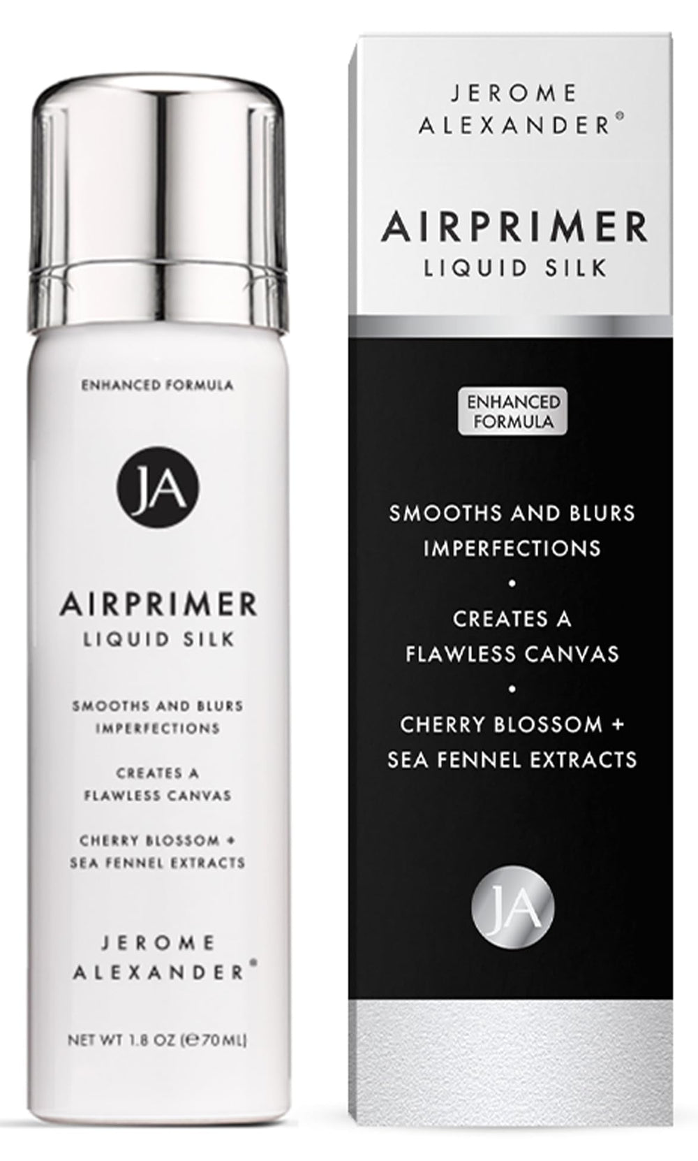 Jerome Alexander MagicMinerals LiquidSilk Air Primer, rociado suave para preparar la piel.