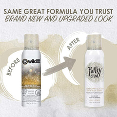 Jerome Russell Punky brillos plateados en spray para cabello y piel, efecto destello.