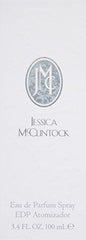 Jessica McClintock Eau de Parfum spray closeup highlighting refined packaging and timeless aroma