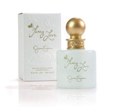 Jessica Simpson Fancy Love bottle with floral notes for romantic evenings.