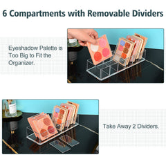 JessLab 8-compartment acrylic organizer maximizes small surface space.