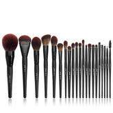 Jessup makeup brush set premium synthetic powder foundation applies even coverage