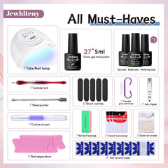 JEWHITENY base y top coat, preparación ideal para gel.