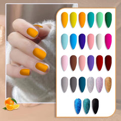 JEWHITENY gel polish close-up shows rich pigmentation for salon-like results