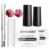 JEWHITENY Remover gel con botellas de 10 ml para retirada rápida