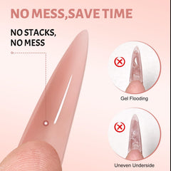 JEWHITENY dual forms provide 14 sizes, simplifying fit for different natural nails