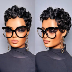 Jgzpfo Pixie Cut Wig packaging shown for easy unboxing