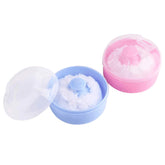 JIAKAI baby powder puff kit in blue-pink case for even powder application