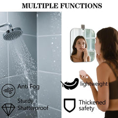 JIANGLAN shatterproof fogless mirror ideal for makeup and shaving.