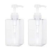 JiatuA pump bottle clear 450ml two-pack on countertop for easy dispensing