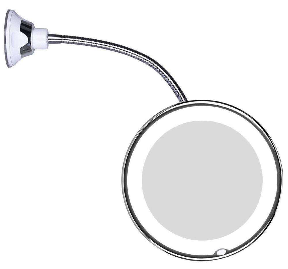 JiBen 12-inch flexible gooseneck mirror for hands-free grooming.