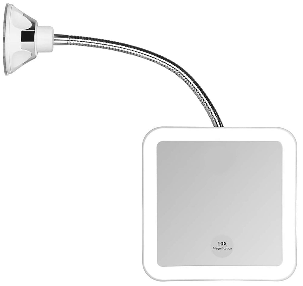JiBen square mirror with angled view for easy positioning and precise makeup