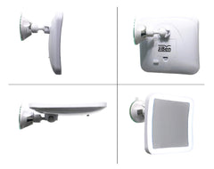 JiBen mirror arm-rotation demonstrates flexible positioning for grooming and detailed brow work.