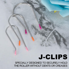 Jicoyin curler clips 1.25 inch close-up emphasizing size compatibility