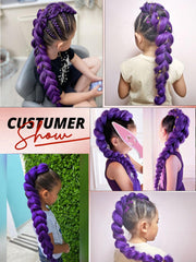 JIEANYAN pre-stretched braiding hair with natural texture for easy braids
