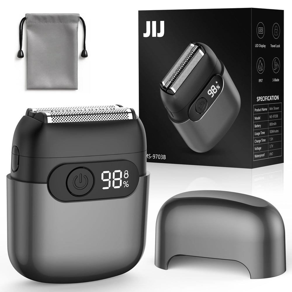 JIJ Foil Shaver with 3 floating blades for smooth contouring around facial features