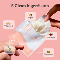 Jill Magic Wipes dermaplaning skin prep for irritation reduction.