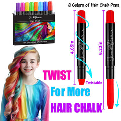 Jim&Gloria twist up chalk applies easily on any hair type for bold styles