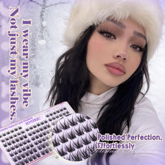 JIMIRE 120pcs lash clusters in 8-12mm provide versatile daily options