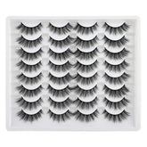 JIMIRE cat eye lashes close-up showing fluffy 3D volume for a natural look.
