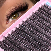 JIMIRE fluffy lash clusters with 50D D curl for lifted eyes