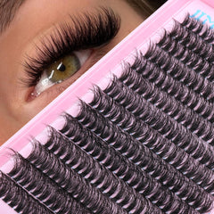 JIMIRE fluffy lash clusters with 50D D curl for lifted eyes
