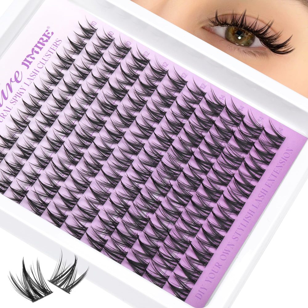 JIMIRE manga lash clusters natural curl 10-14mm for a soft, natural enhancement.