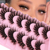 JIMIRE mink lashes deliver a wispy cat-eye look at 16mm for subtle glamour.