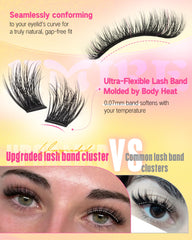 Jimire reusable lash clusters last up to five uses with care.