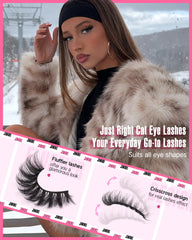 JIMIRE Russian D-curly 6D lashes create fuller volume with a dramatic lift.
