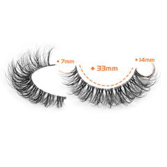 JIMIRE wispy 13mm lashes heighten eye shape with subtle enhancement