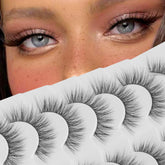 Jiocolor false eyelashes fluffy wispy pack shot for subtle eye enhancement.