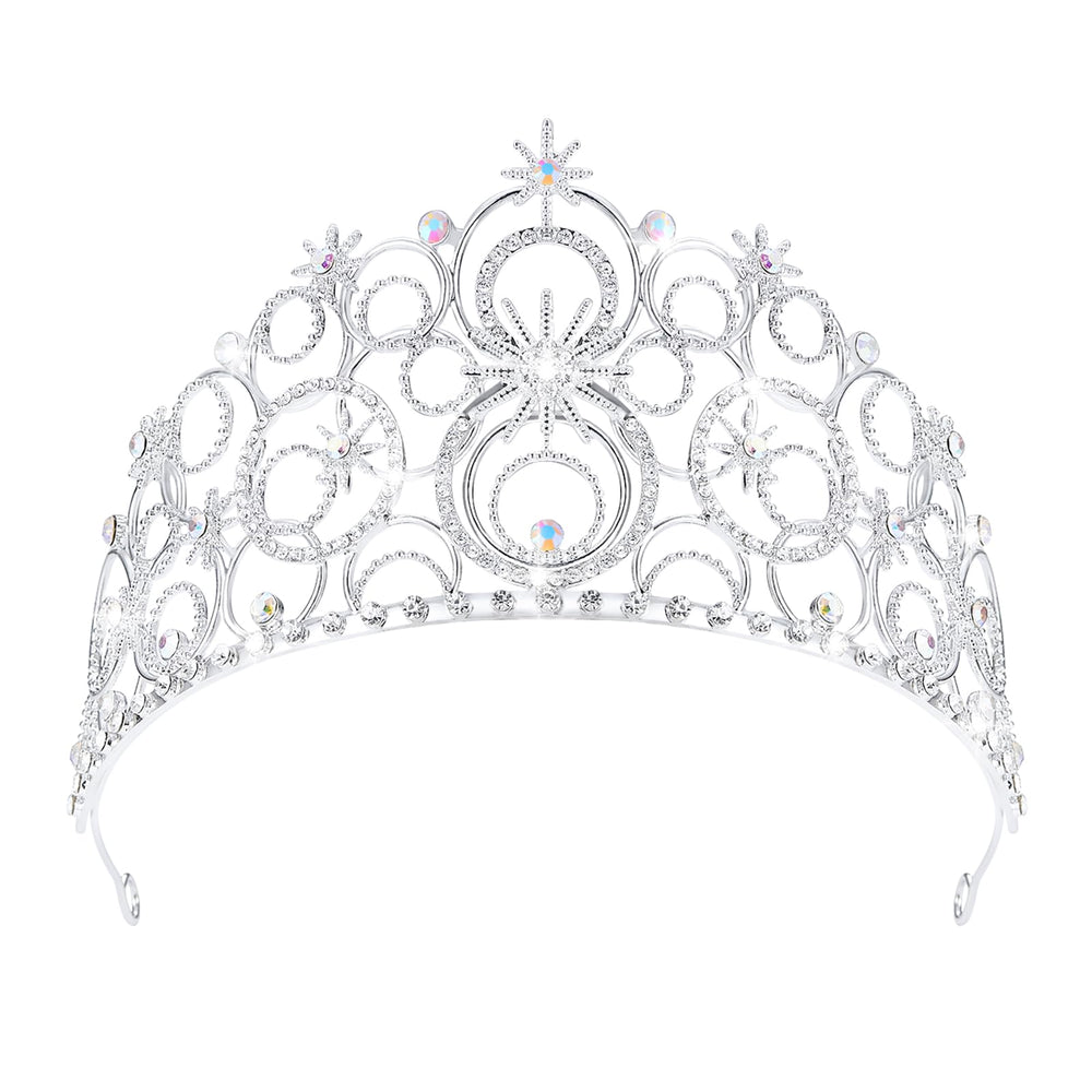 Corona de cristal JITINX para mujer, brillo duradero para bodas