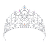Corona de cristal JITINX para mujer, brillo duradero para bodas