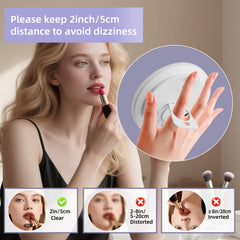 JJhxr travel 5-inch mirror in compact design for on-the-go grooming.