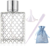 JJKMALL 100ml glass spray bottle with silver sprayer for essential oils and perfumes.