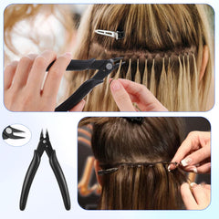 Opening-spring hair extension pliers by JJUNW for smooth operation