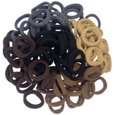 J-MEE hair bands in neutral colors with seamless cotton design for gentle, no-crease styling