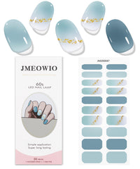 Semi-cured gel nail stickers ready for quick, professional-looking application.