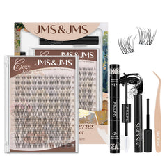 JMS&JMS Venus lash clusters kit with invisible band for a natural look.