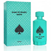 Jo Milano Game of Spades Moon bottle front shows elegant design for everyday wear.