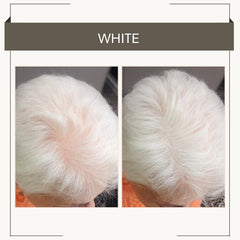 Joan Rivers Beauty root touch up powder brush demonstrates easy, precise application.