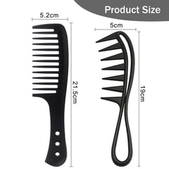 joaoxoko large-tooth curl comb with shark teeth smooths thick hair while preserving volume