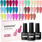 JODSONE 23 piezas: paleta de geles colores para manicura casera.