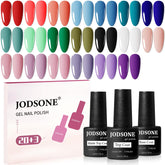 JODSONE 23-piece gel nail polish set displayed in a box for easy at-home manicure use