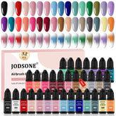 JODSONE 32-color kit palette showcases vibrant gradients for creative nail art.