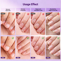 JODSONE 45-degree frosted-tip design promoting safe manicure.